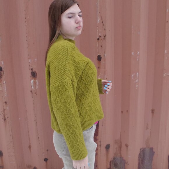 Vintage Stradivarius Green Sweater Made In Turkey - Picture 5 of 8